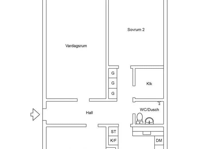 Floor plan for Sofiaparken 4A
