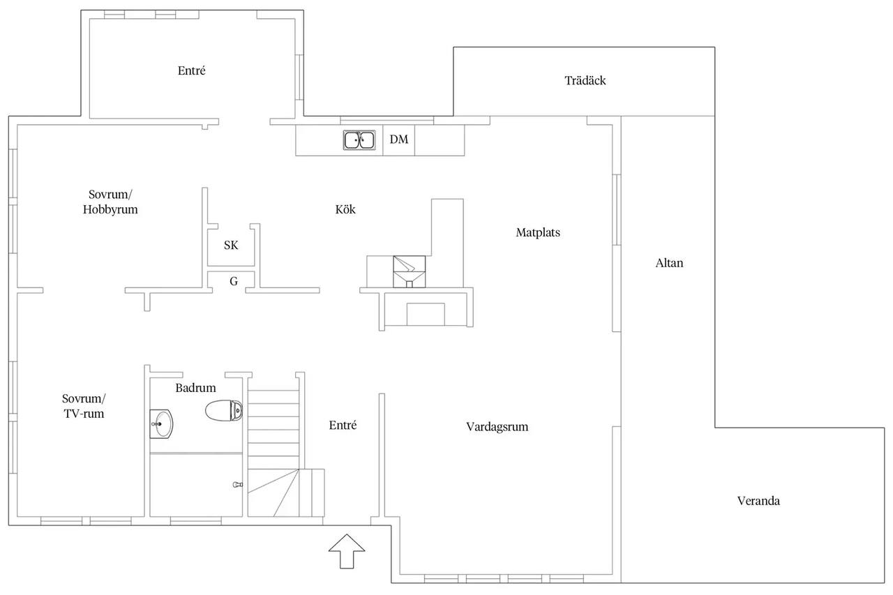 Planritning för Kungsbergsvägen 29