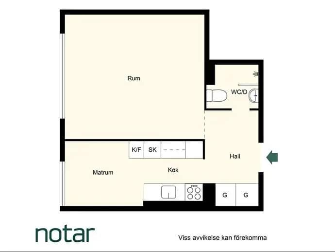 Planritning för Vasavägen 31