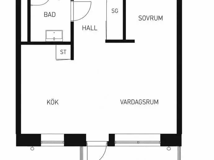 Planritning för Nynäsvägen 98