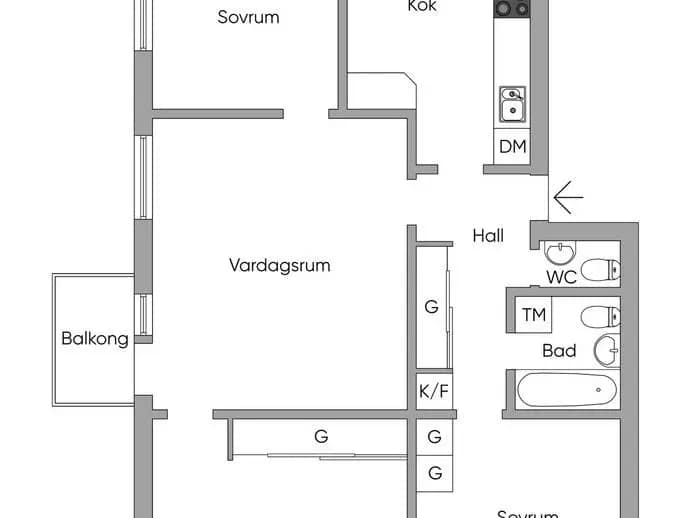 Planritning för Springarvägen 20