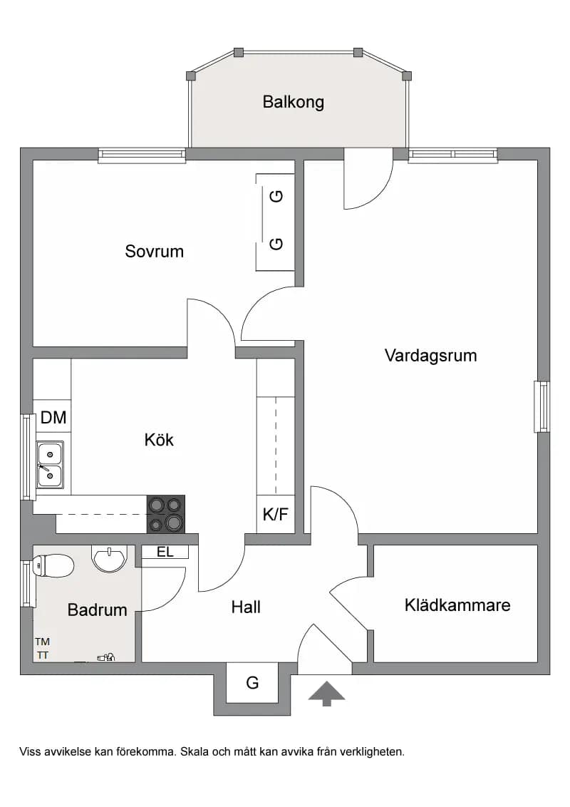 Floor plan for Vittangigatan 16