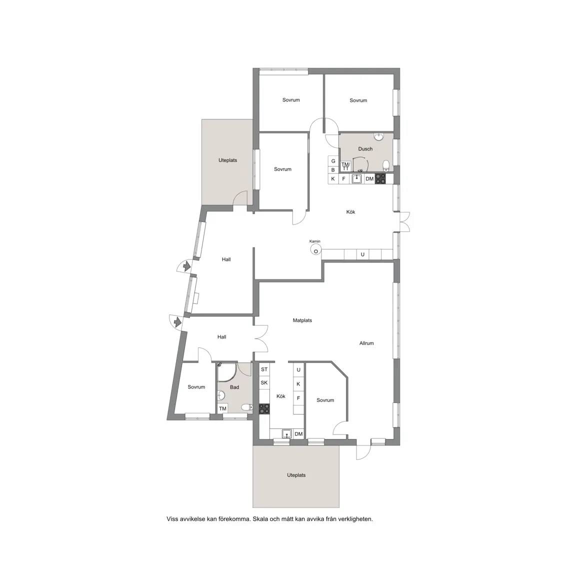 Planritning för Möllevångsgatan 9B