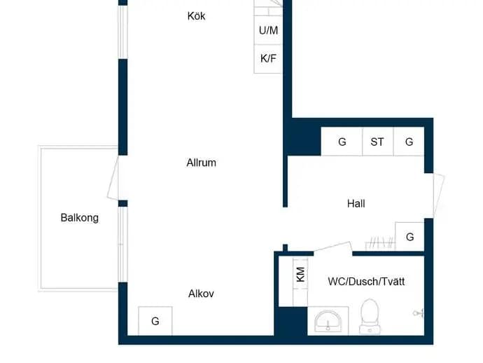 Floor plan for Termikgatan 49A