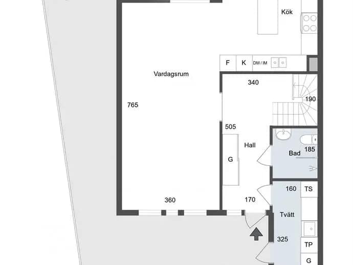 Floor plan for Ugglevägen 135