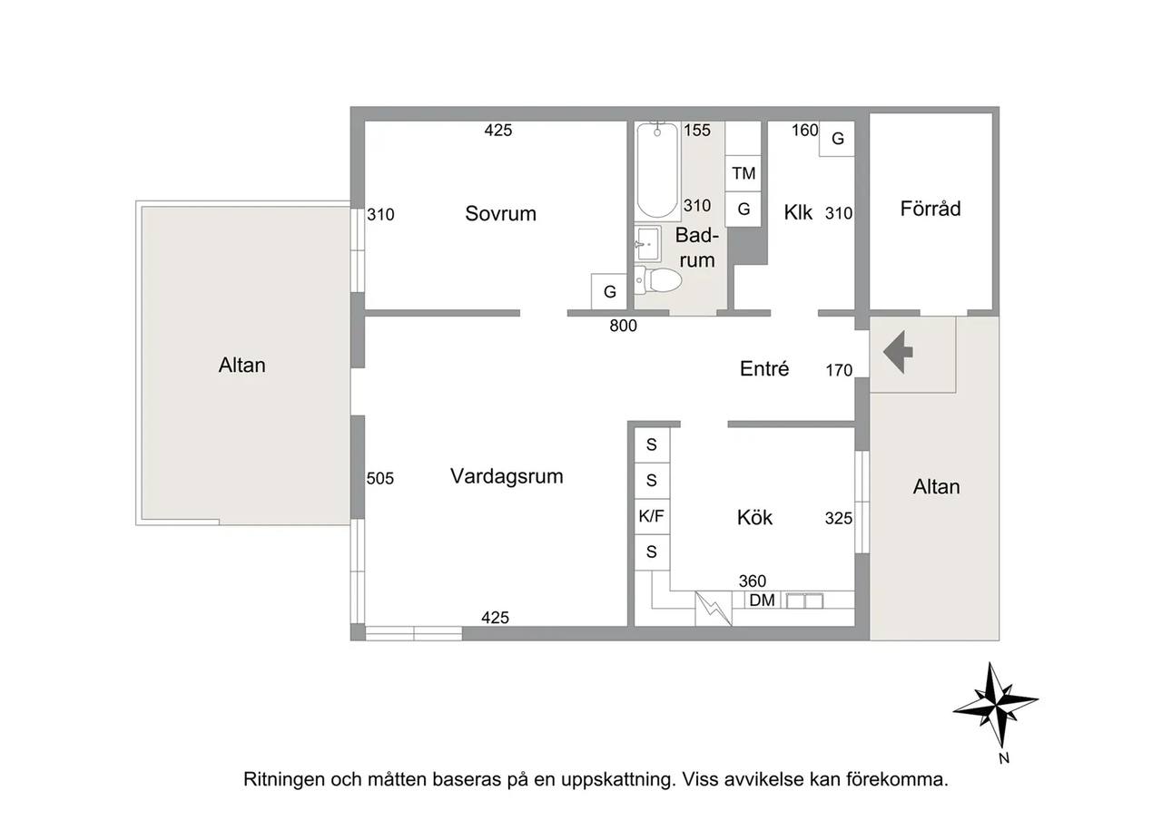 Planritning för Ulvedalsgatan 67