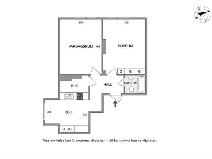 Planritning för Hörningsnäsvägen 32