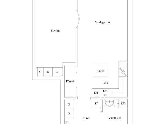 Floor plan for Johannes Magnus väg 42