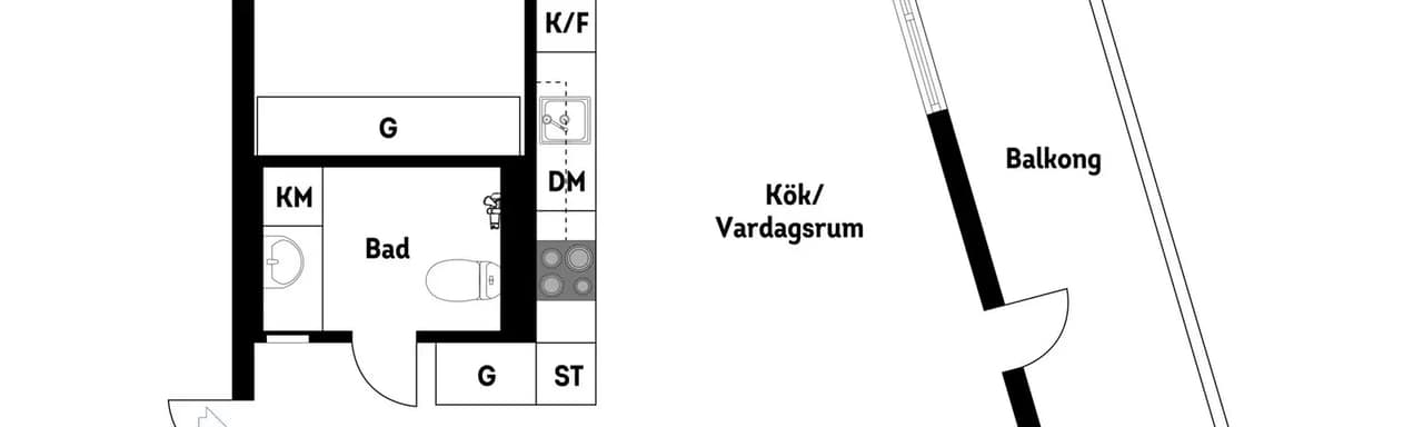Floor plan for Kratsbodavägen 50D