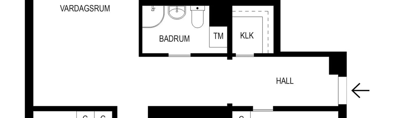 Planritning för Mjölnerbacken 65