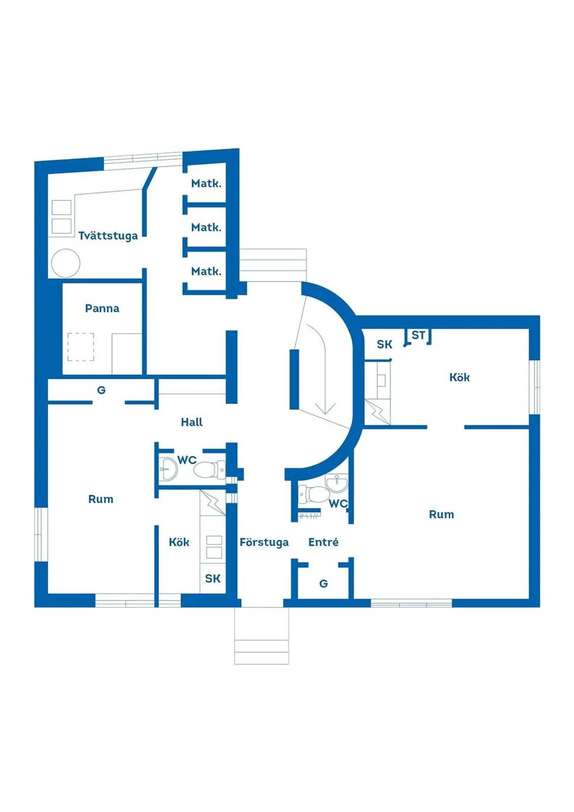 Planritning för Lärkgatan 3
