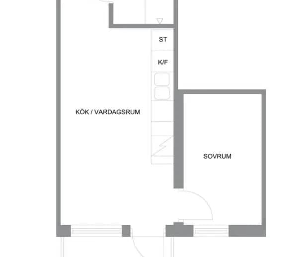 Floor plan for Mjölnergatan 14