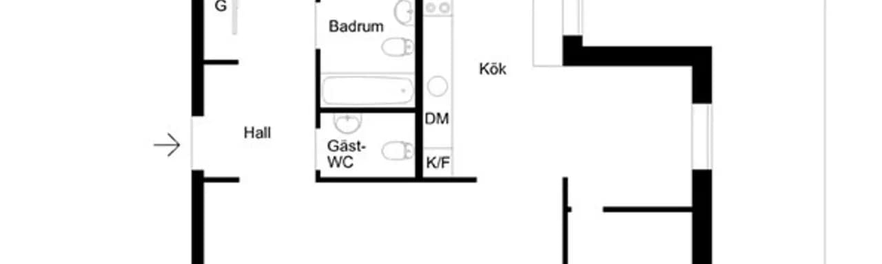 Floor plan for Dirigentgatan 4