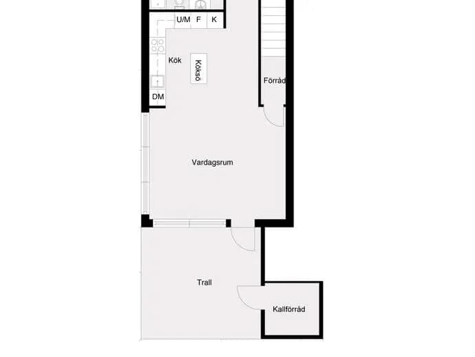 Planritning för Eksbergsvägen 6B