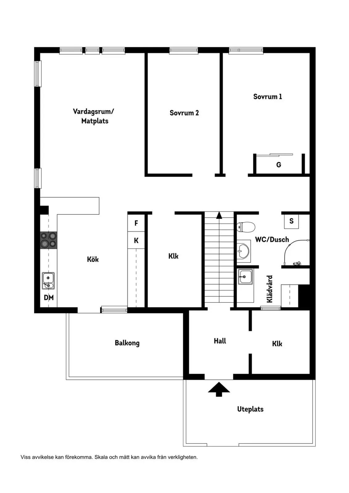 Floor plan for Bogvägen 33