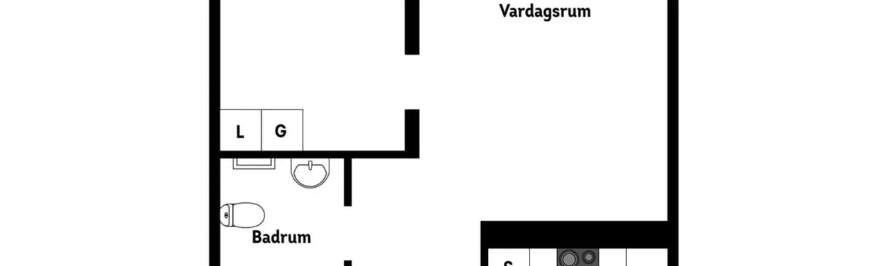 Planritning för Bryggaregatan 11R