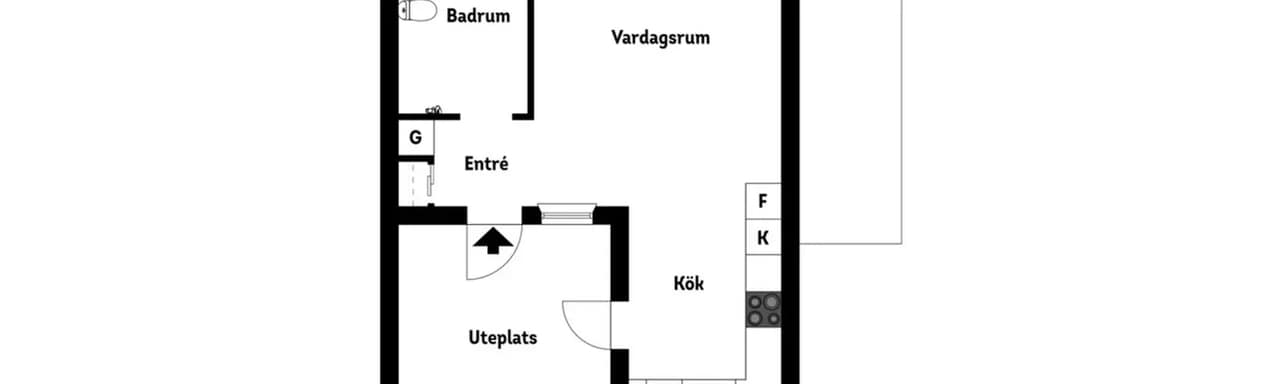 Floor plan for Fredagsgatan 2A