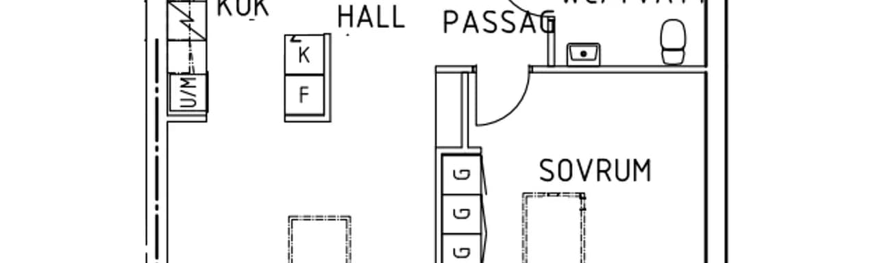 Floor plan for Borgmästaregatan 6J