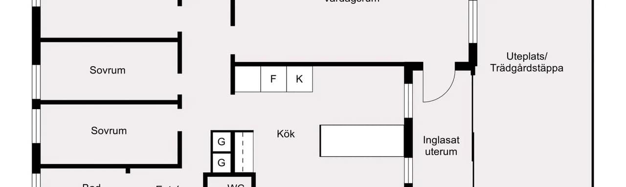 Floor plan for Kvartettgatan 14