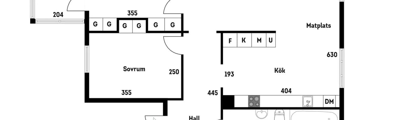 Planritning för Glavagatan 41, 3tr