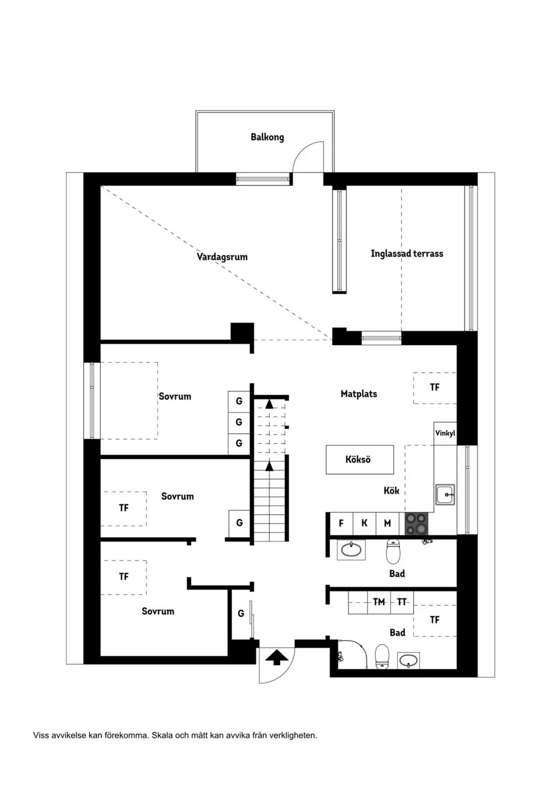 Floor plan for Lillbackavägen 5