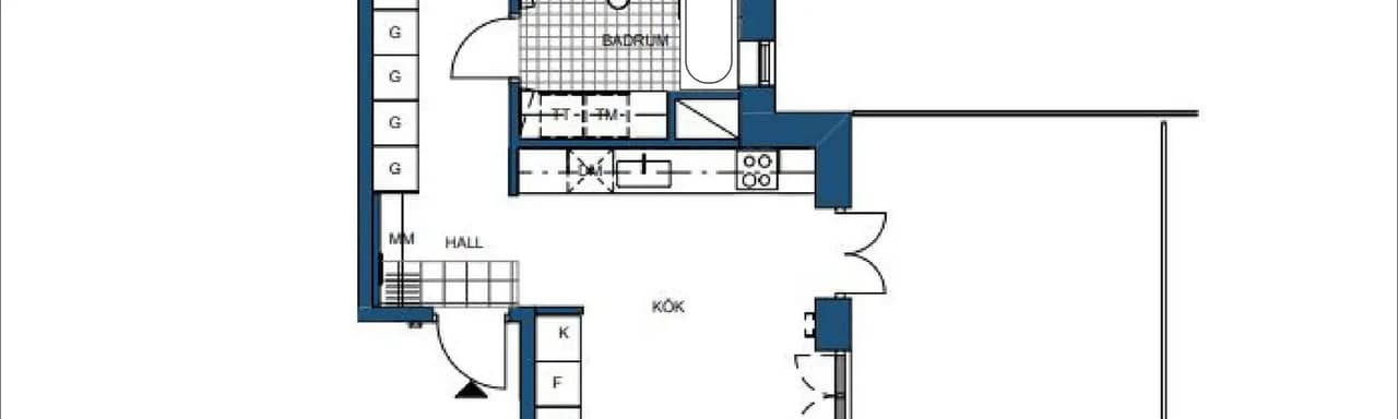 Floor plan for Barkarbyvägen 38