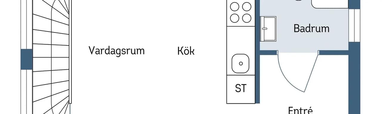 Floor plan for Telegramvägen 18C