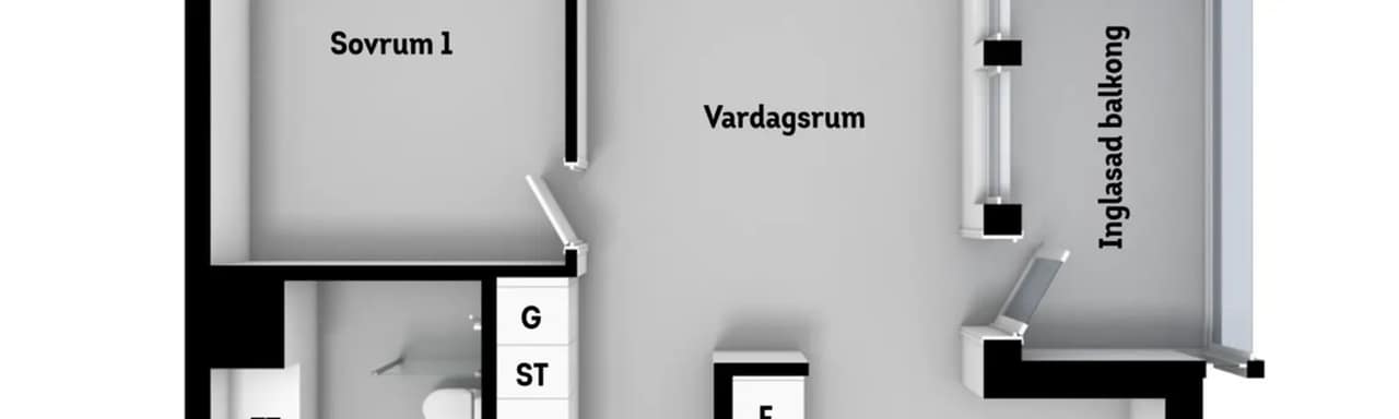 Floor plan for Lotta Svärds Gränd 3