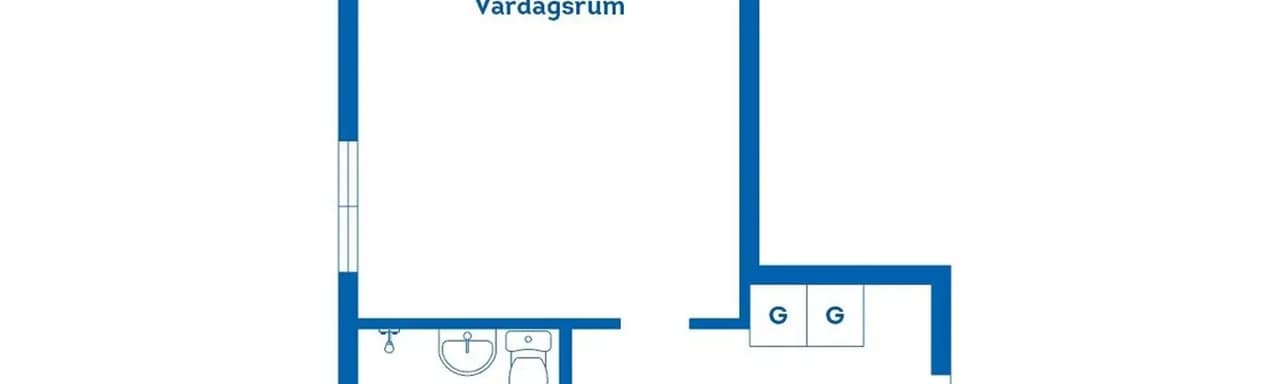 Planritning för Stackvägen 3 A