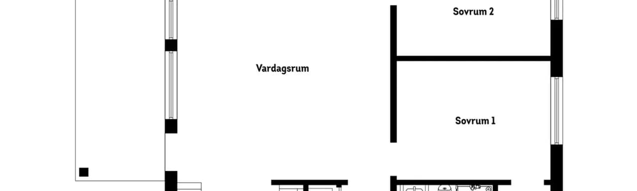 Planritning för Vandrarvägen 11B