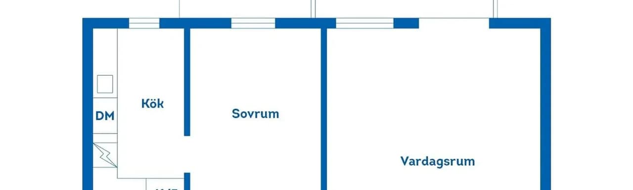 Floor plan for Sveavägen 26A