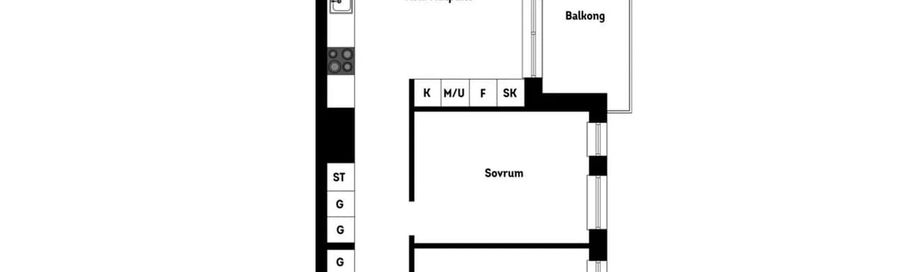 Floor plan for Anna Koskulls gata 3V