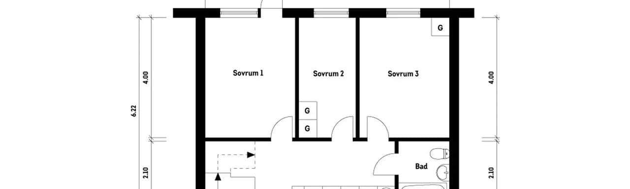 Planritning för Malörtsgatan 103