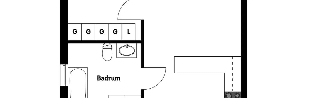 Planritning för Kanslivägen 2