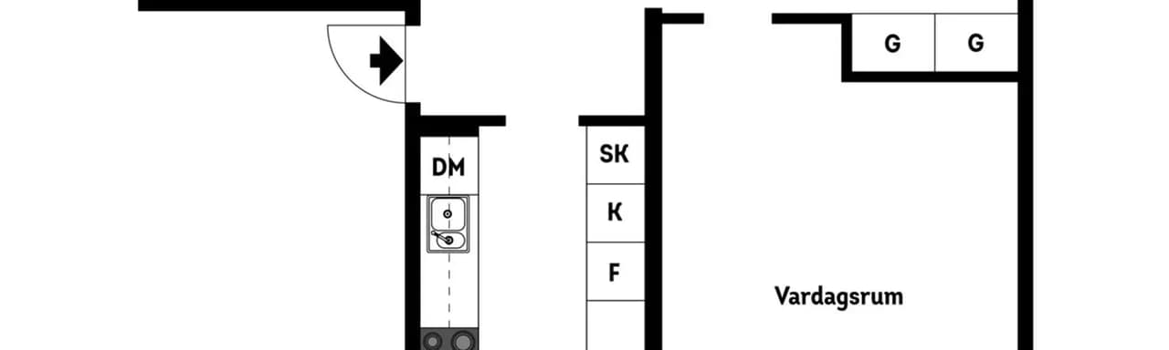 Floor plan for Södra hunnetorpsvägen 65A