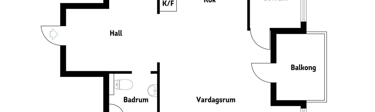 Floor plan for Hässelby torg 2