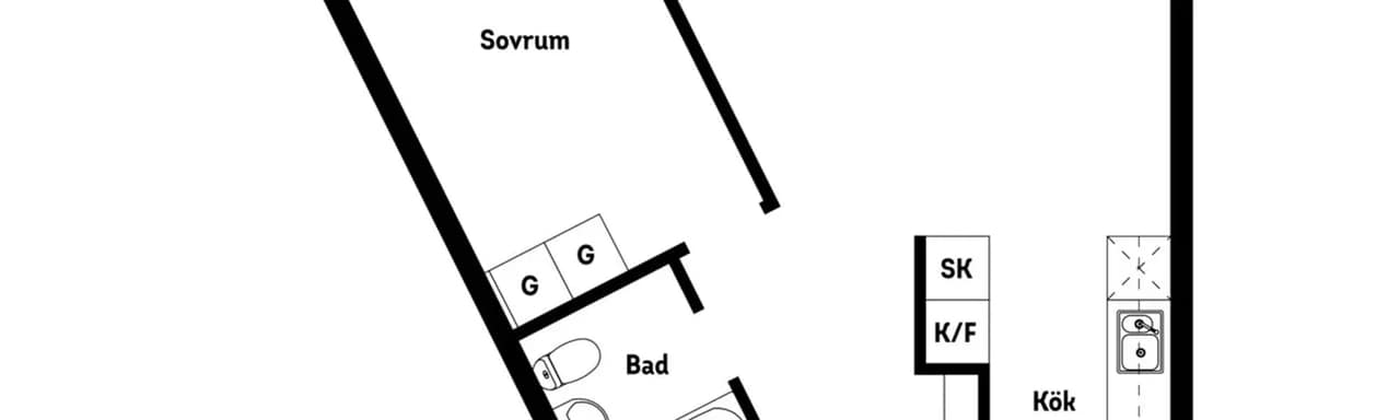 Floor plan for Storgatan 7
