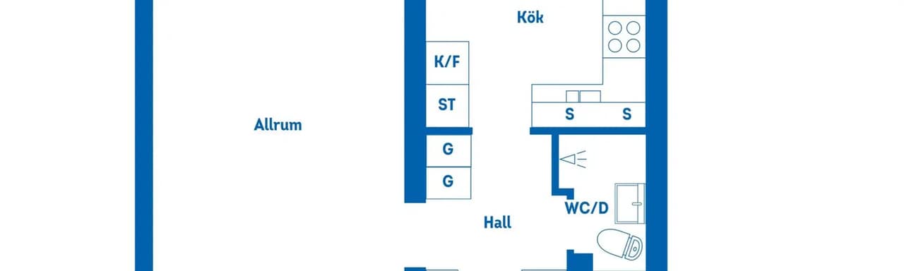 Planritning för Kärrgatan 3C