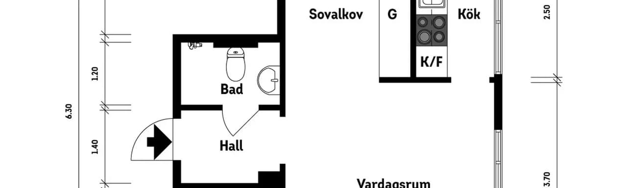 Planritning för Schottisvägen 1