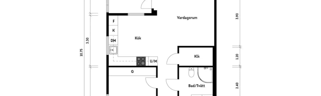 Floor plan for Tellusgatan 45