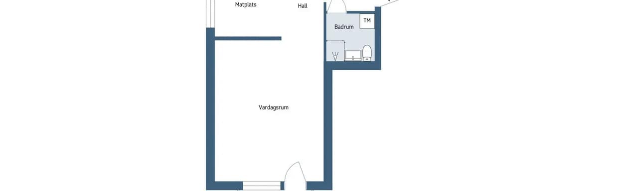 Planritning för Bergsätravägen 3B