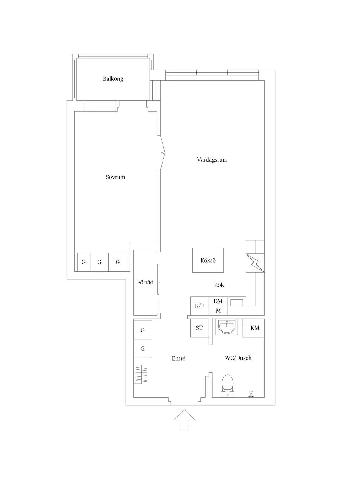 Planritning för Johannes Magnus väg 42