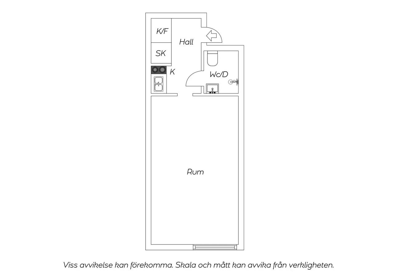 Planritning för Viksängsvägen 1