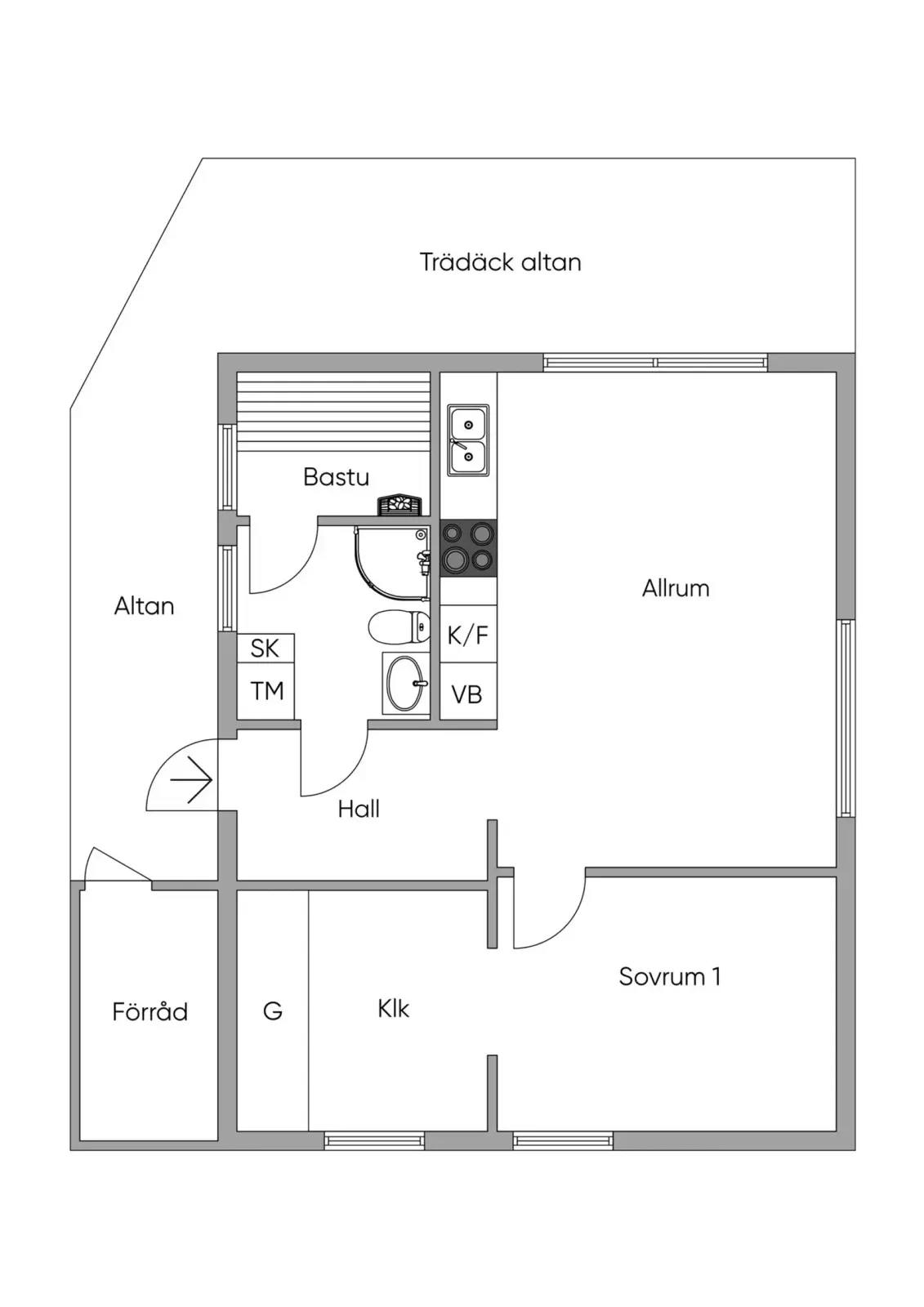 Planritning för Fjällbrantsgatan 38