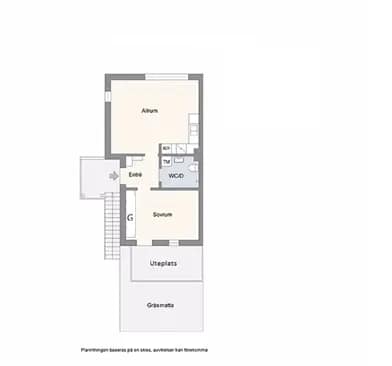 Floor plan for Blotgränd 5A