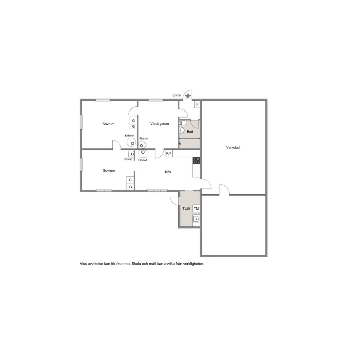 Floor plan for Stora Köpinge byväg 178