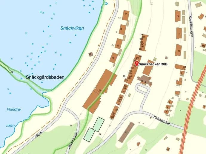 Planritning för Snäckbacken 38B