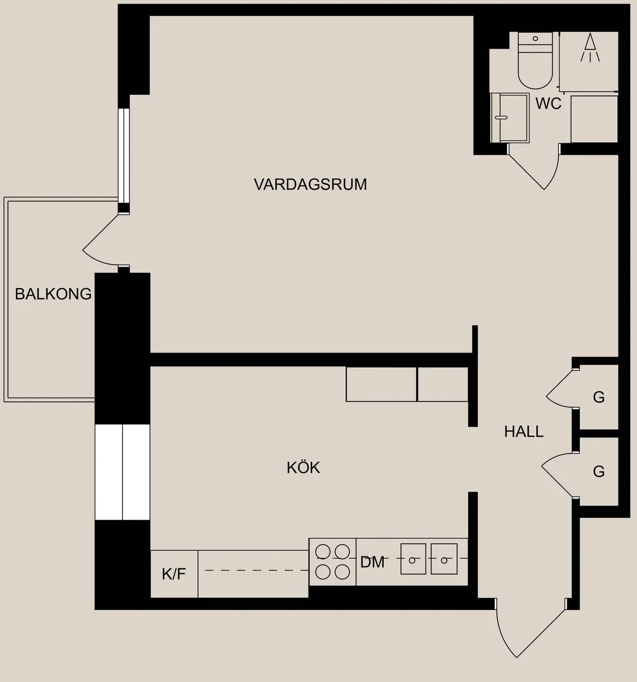 Planritning för Styrestagatan 8