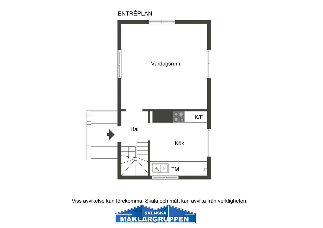 Planritning för Bylevägen 121