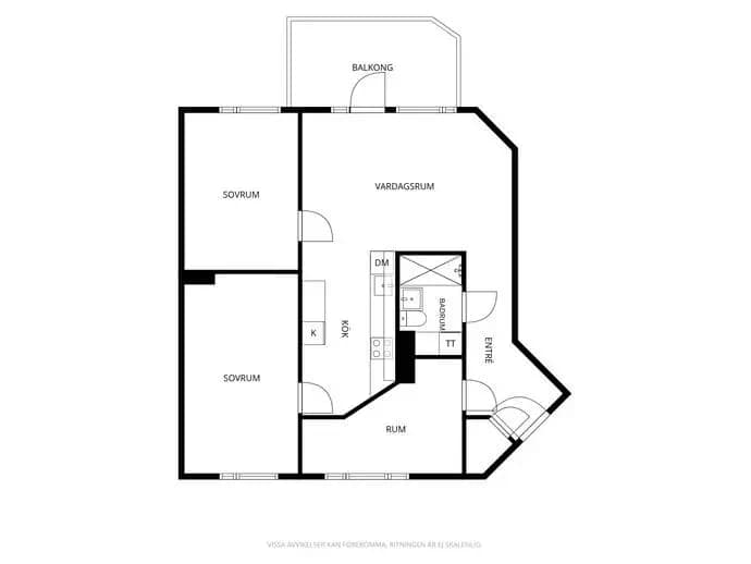 Floor plan for Ekedalsvägen 15A